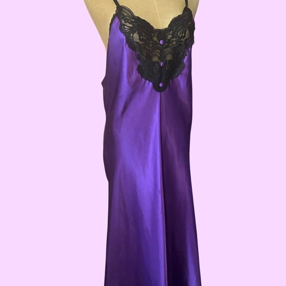 Pinx vintage purple sexy slip dress size medium